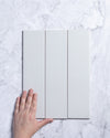 Polar Light Grey Matt Subway Tile 75 x 300mm