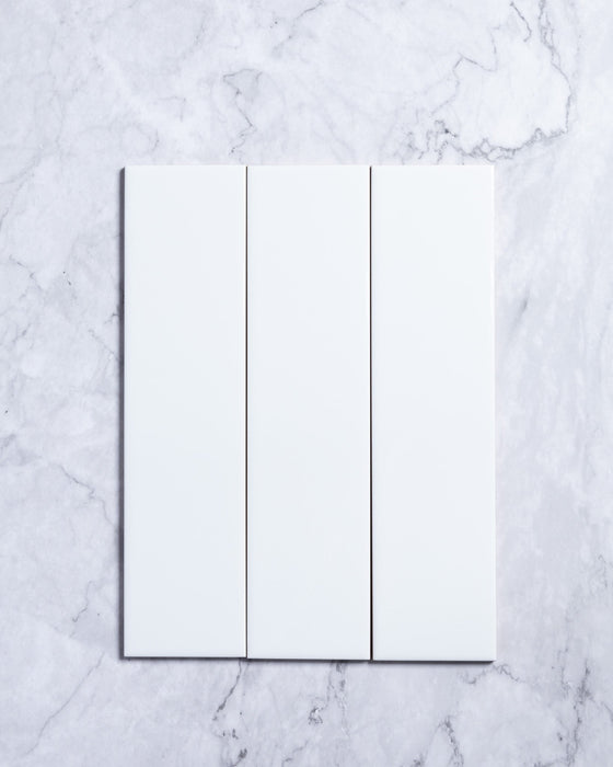 Polar White Gloss Subway Tile 75 x 300mm