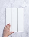 Polar White Gloss Subway Tile 75 x 300mm