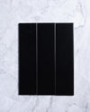 Polar Black Matt Subway Tile 75 x 300mm