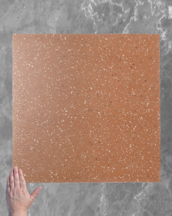 Pols Copper Spanish Terrazzo Look Tile 600x600mm