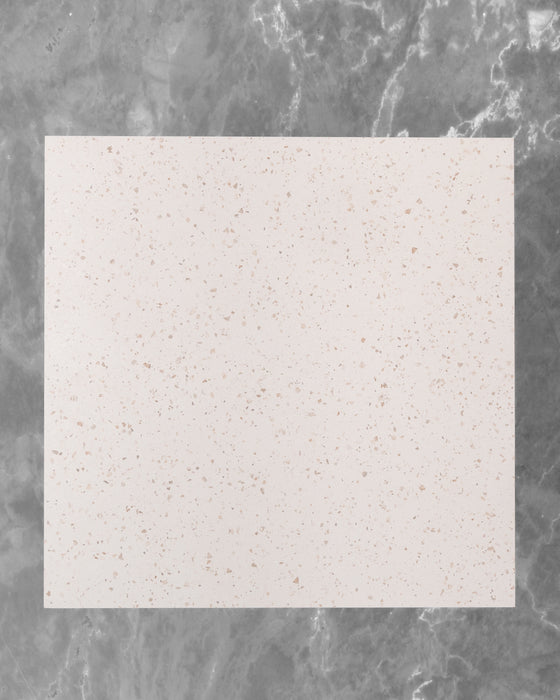 Pols White Spanish Terrazzo Look Tile 600x600mm Main