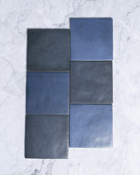 Rimtou Deep Blue Matt Tile 132x132mm tile, view 2 - Tile Touch