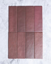 Rimtou Burgundy Subway Matt Tile 65x200mm