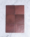 Rimtou Burgundy Square Matt Tile 132x132mm