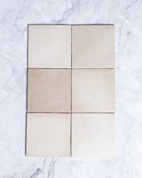 Rimtou Sand Matt Tile 132x132mm tile, view 3 - Tile Touch