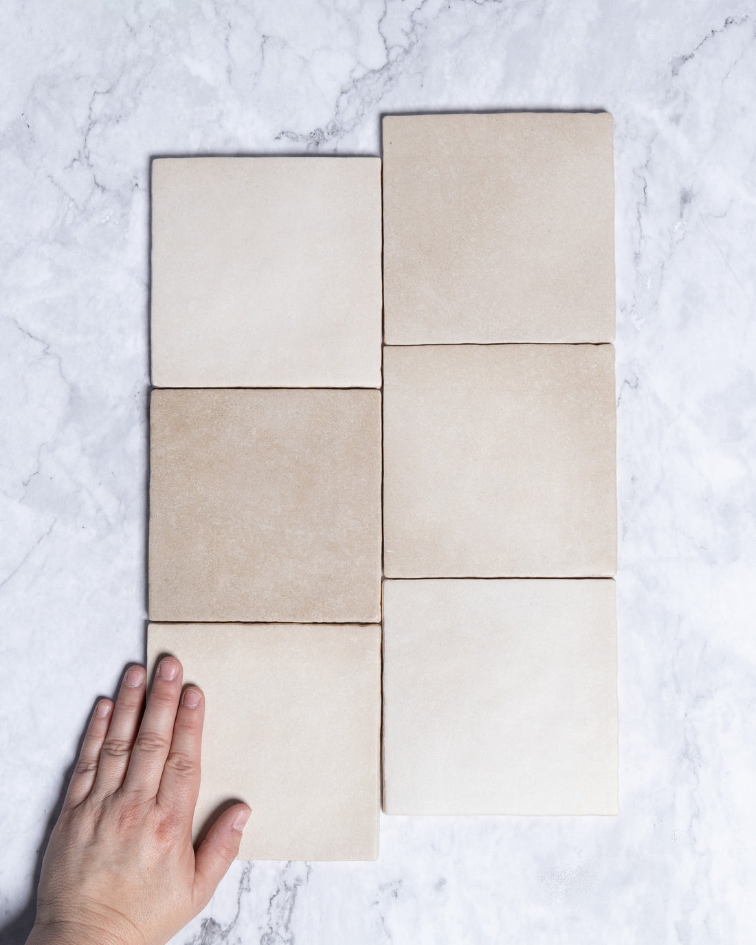 Rimtou Sand Matt Tile 132x132mm tile, view 1 - Tile Touch