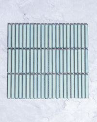 Roseby Mint Green Gloss Kit Kat Finger Mosaic Tile tile, view 2 - Tile Touch