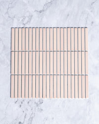 Roseby Soft Pink Gloss Kit Kat Finger Mosaic Tile tile, view 2 - Tile Touch