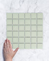 Bridges Mint Green Unglazed Full Body Porcelain Square Mosaic Tile 48 x 48mm