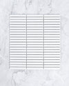 Roseby Plain White Gloss Kit Kat Finger Mosaic Tile