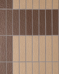 Sabi Coffee Japanese Handcrafted Rectangle Mosaic Matt 45x195mm tile, view 5 - Tile Touch