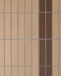 Sabi Cocoa Brown Japanese Handcrafted Rectangle Mosaic Matt 45x195mm tile, view 8 - Tile Touch