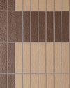 Kazoku Sabi Coffee Japanese Handcrafted Rectangle Mosaic Matt 45x195mm