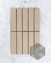 Sabi Cocoa Brown Japanese Handcrafted Rectangle Mosaic Matt 45x195mm