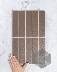  Sabi Coffee Japanese Handcrafted Rectangle Mosaic Matt 45x195mm Front First
