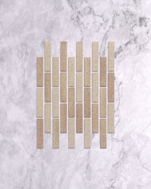  Slender SL-01 Beige Japanese Textured Mosaic Tile