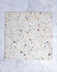Springfield Ivory Coral Terrazzo Look Look Porcelain Tile 600 x 600mm tile, view 2 - Tile Touch
