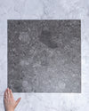 Tivoli Charcoal Ceppo Di Gre Stone Look Porcelain Tile External GRIP Finish 600 x 600mm