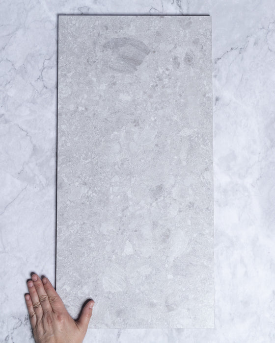Tivoli Light Grey Ceppo Di Gre Stone Look Porcelain Tile 300 x 600mm