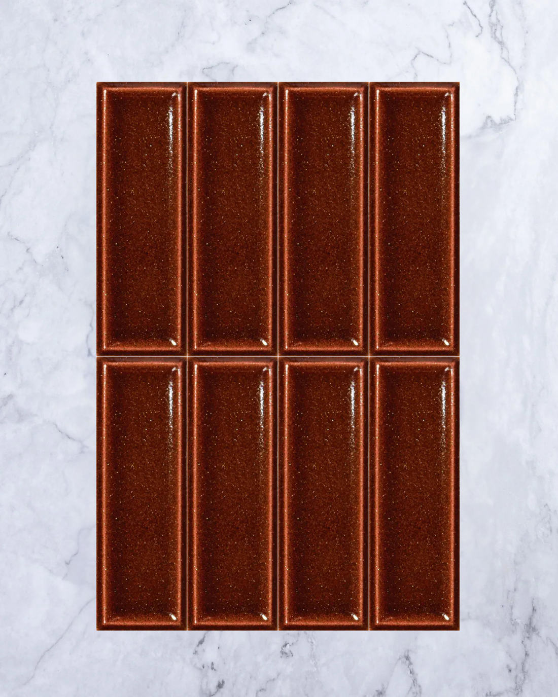 Yuki Bevelled Saffron Dark 50x150mm tile - Tile Touch