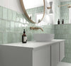 Exville Mint Green Gloss Spanish Tile 75x150mm