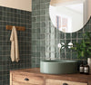 Exville Dark Sage Green Gloss Spanish Tile 100x100mm