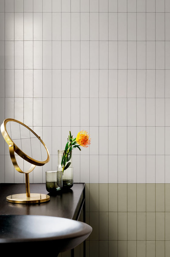 Kent Italian Matt Tile Sage Green 50x100mm