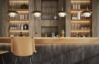 London Mini Bricks Italian Porcelain Tile 60x240mm Black tile, view 6 - Tile Touch