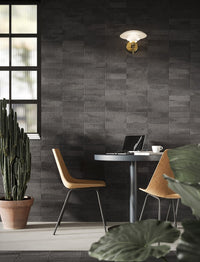 London Mini Bricks Italian Porcelain Tile 60x240mm Black tile, view 7 - Tile Touch