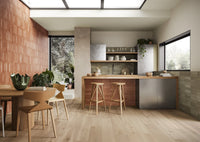 London Mini Bricks Italian Porcelain Tile 60x240mm Rose Décor tile, view 5 - Tile Touch