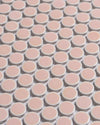 Vogue Soft Pink Glossy Penny Round Mosaic