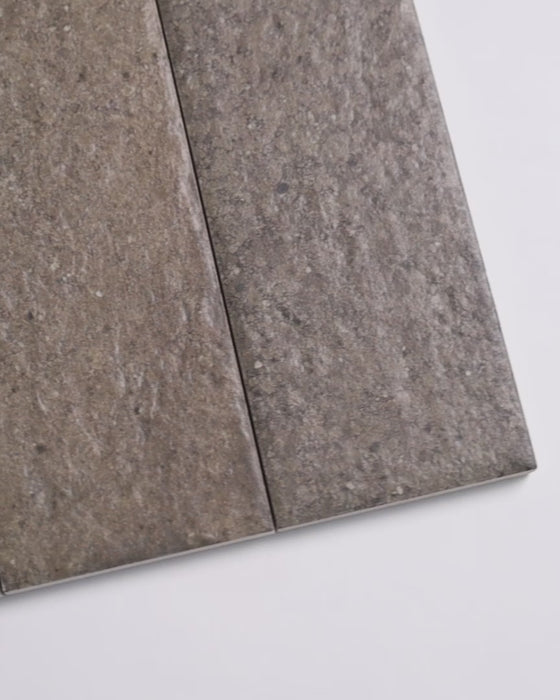 London Mini Bricks Italian Porcelain Tile 60x240mm Moss Green