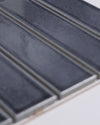 Kazoku Osaka Grey-Blue Speckle Japanese Hand Glazed Large Finger Mosaics 45x195mm