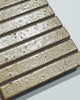 Hatsuborder Wheat Mustard Japanese Hand Crafted Kit Kat Mosaic Tile 23x152mm Close Video