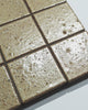 Hatsu Square Wheat Mustard Japanese Hand Crafted Mosaic Tile 72x72mm Front Close