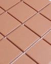 Bridges Terracotta Orange Unglazed Full Body Porcelain Square Mosaic Tile 48 x 48mm