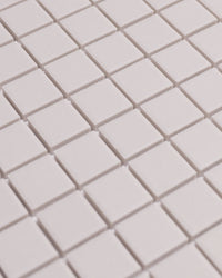 Bridges MINI Ivory Unglazed Square Mosaic Tile 23x23mm