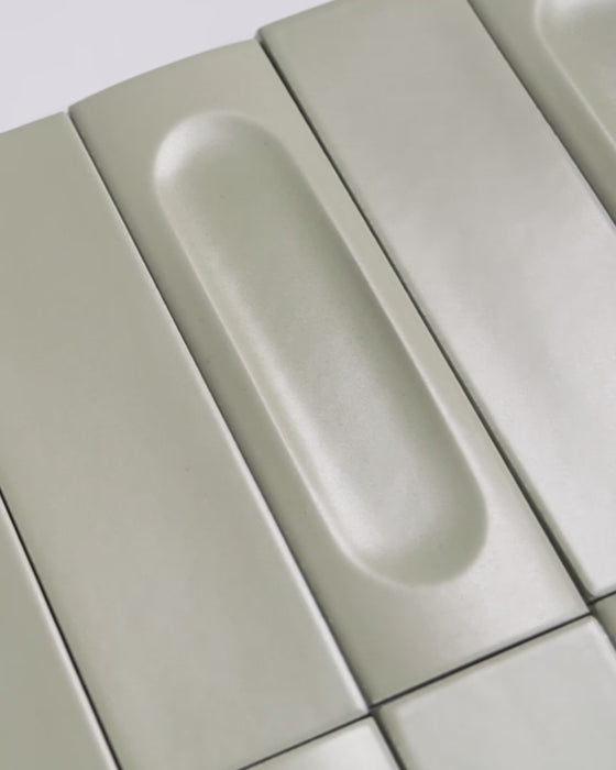 Kent Italian Matt Tile Sage Green 50x100mm