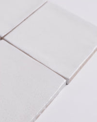 Exville White Gloss Spanish Tile 100x100mm
