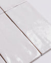 Exville White Gloss Spanish Tile 75x150mm