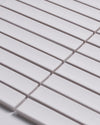 Gracemere White Gloss Concave Kit Kat Finger Mosaic Tile