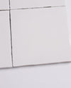 Rabat Cloudy White Zellige Look Spanish Ceramic Tile 100x100mm