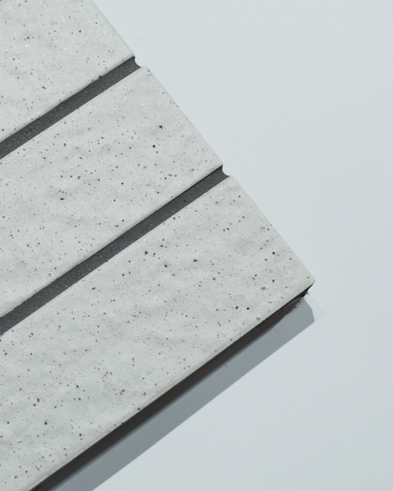 Sabi White Japanese Handcrafted Rectangle Mosaic Matt 45x195mm Close Video