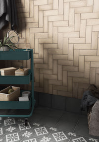 Rimtou Sand Subway Matt Tile 65x200mm tile, view 3 - Tile Touch