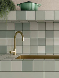 Laia Spanish Square Matt Porcelain 123x123mm Sage tile, view 3 - Tile Touch