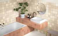 Laia Spanish Square Matt Porcelain 123x123mm Terracotta tile, view 3 - Tile Touch